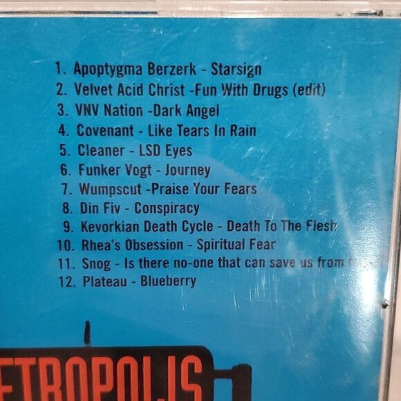 Metropolis records 2000 mix cd gothic industrial electro - Picture 3 of 5